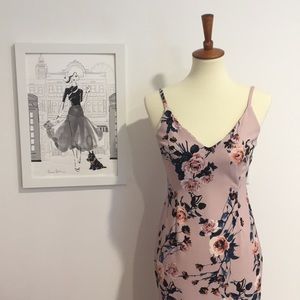 COPY - Spegetti Strap Aqua Floral Dress